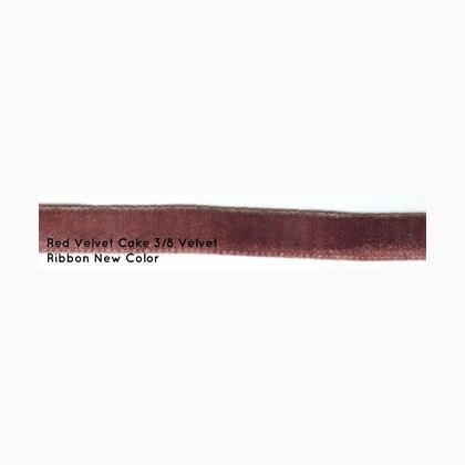 Red Velvet Cake 3/8\" Velvet Ribbon (3 yards)