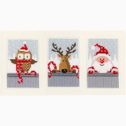 Trois tableaux - Christmas Buddies I