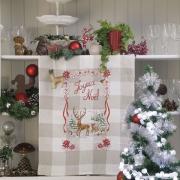 Torchon «Noël enchanteur» - Lin