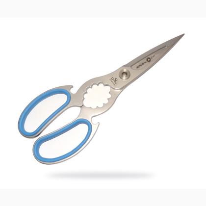 Cisailles cuisine avec anneaux en caoutchouc - 20 cm