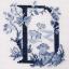 Le grand ABC «Toile de Jouy» Bleu