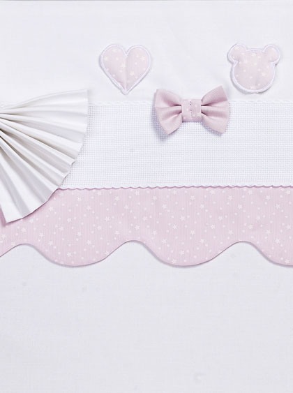 Drap poussette Rose