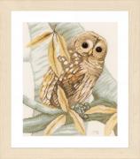 Owl and Autumn Leaves