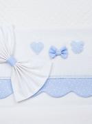 Drap poussette - Bleu ciel