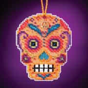 Calavera Charmed Ornaments: Naranja