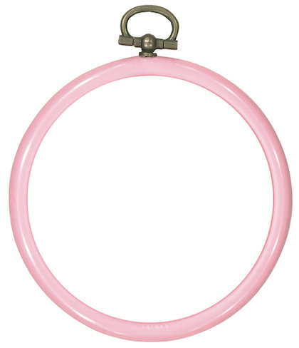 Cadre Permin Ø 8 cm. - Rose