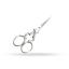Ciseaux personnalisées Optima 9 cm. - Conf. en faux cuir