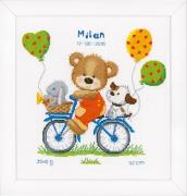 Birthsampler - Cycling Bear
