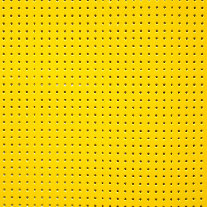 Support Vinyle laqué perforé - Jaune