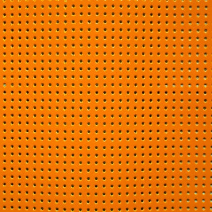 Support Vinyle laqué perforé - Orange