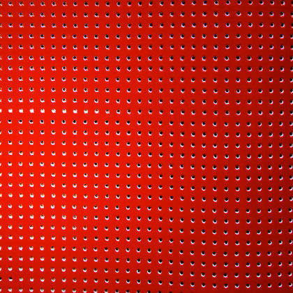 Support Vinyle laqué perforé - Rouge