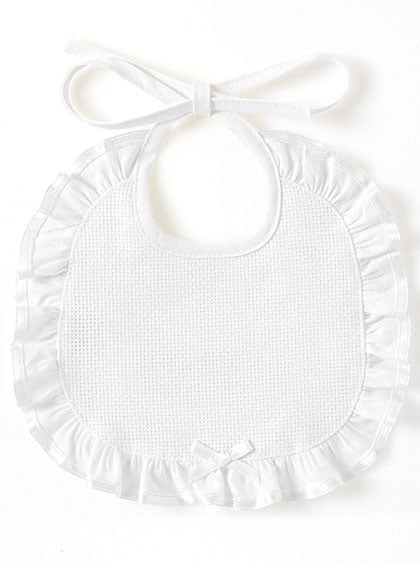 Bavoir Volants - Blanc