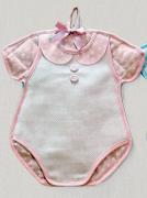 Noeud Naissance Grenouillère - Rose