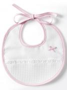 Bavoir rond 3 mois - Rose