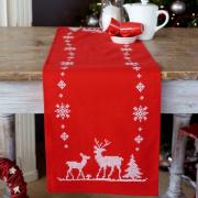 Napperon rouge - Christmas Deers