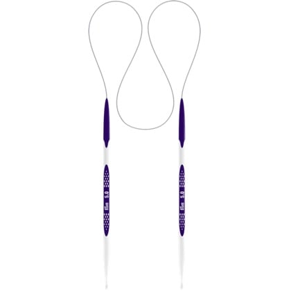 Aiguilles à tricoter circulaires - 4/80 cm.