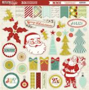 Étiquettes en carton Mistletoe Magic Noël 12 x 12