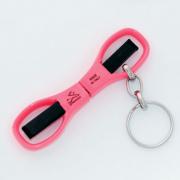 Ciseaux pliantes avec porte-clés - rose