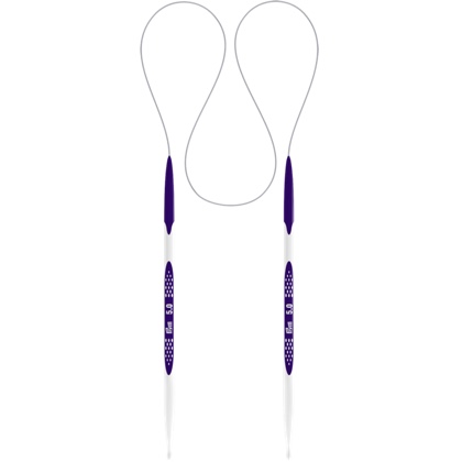 Aiguilles à tricoter circulaires - 8/80 cm.