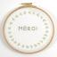 Coupon broderie traditionnelle Couronne de feuilles