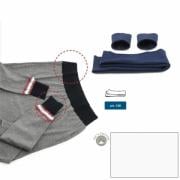 Bords en jersey de coton - Blanc