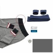 Bords en jersey de coton - Gris foncè