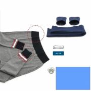 Bords en jersey de coton - Azur