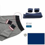 Bords en jersey de coton - Bleu clair