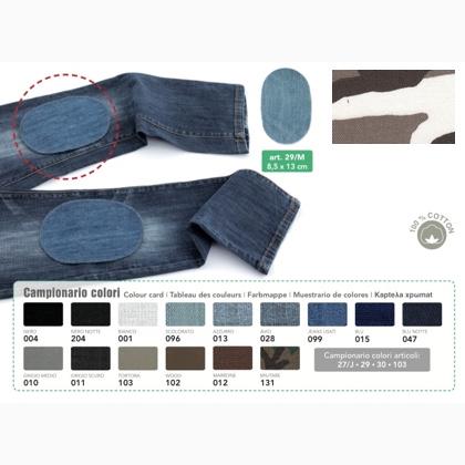 Mini Pièces Thermocollantes Jeans - Camouflage avec blanc