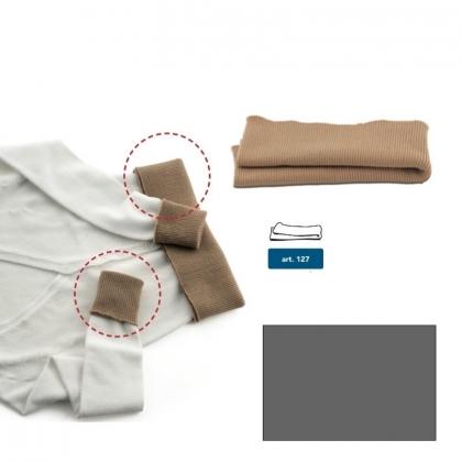 Bords en jersey de laine - Gris foncè