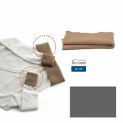 Bords en jersey de laine - Gris foncè