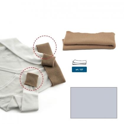 Bords en jersey de laine - Gris mèlangè