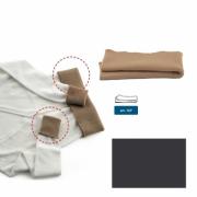 Bords en jersey de laine - Gris mèlangè foncè