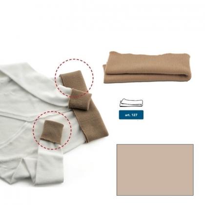 Bords en jersey de laine - Beige mèlangè