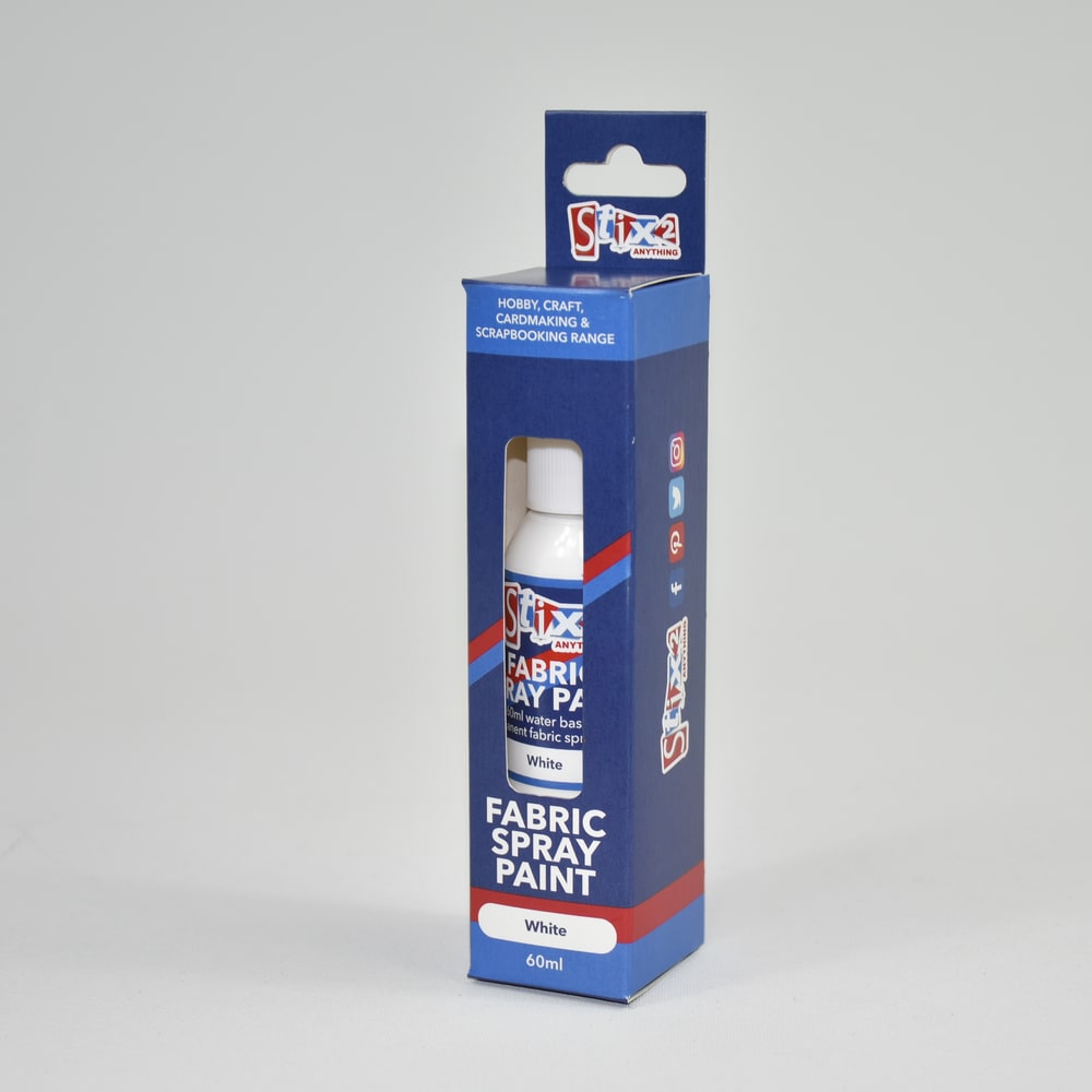 Peinture Textile Spray - Blanc de Stix2 - Pour la coloration et la peintur  - Décorations, Papier, Couleurs - Casa Cenina