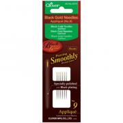 Aiguilles pour Applique/Sharps - Noir/Or n. 10
