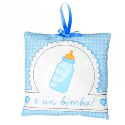 Décoration naissance Bouteille - Bleu