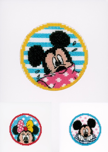 Cartes de voeux - Minnie & Mickey - Set de 3