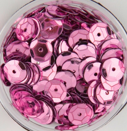 Paillettes bombées - Rose