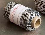 Cordon bicolore blanc/noir Baker's twine