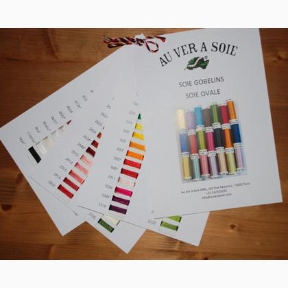 Carte de coloris Soie Gobelins, Soie Ovale