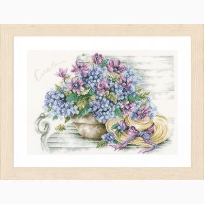 Hydrangea on a Bench