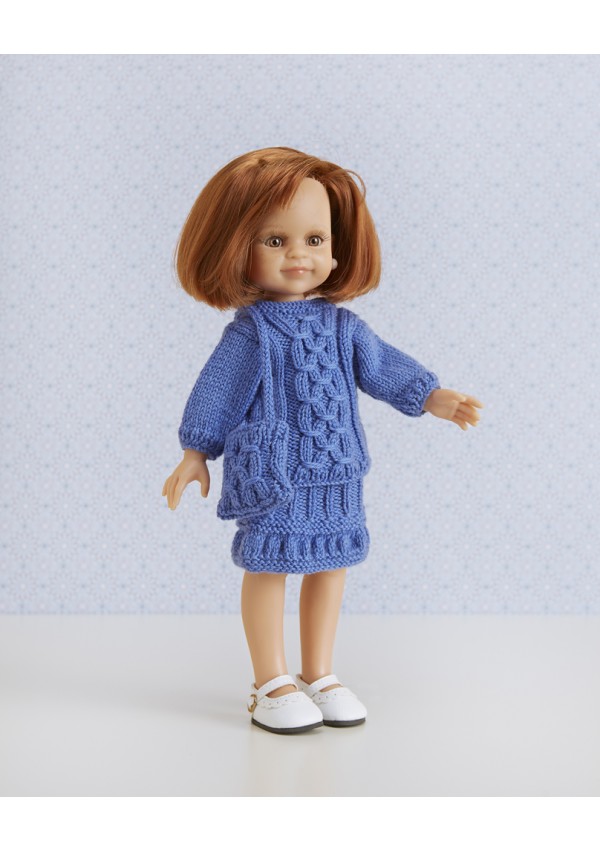 Ensemble Vêtement Poupée 2 Pièces - Cardigan Et Jupe Heless Jolly Pour Poupées 28-35 Cm