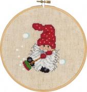 Elf with broom