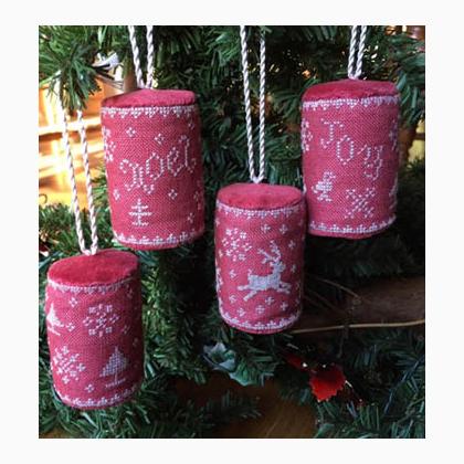 Mini Drum Christmas Ornaments