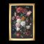 Still Life with Flowers in a Glass Vase, 1650-1683 - Noir - Aida