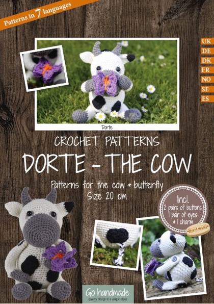 Dorte la vache - Patron et accessoires