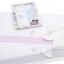 Drap lit Coeur - Rose - 90x120cm.
