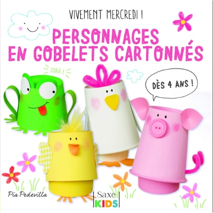 Personnages en gobelets cartonnés