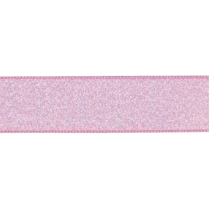 Ruban Dazzle 15mm - Rose azalée